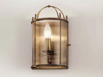 RILEGATO 503.00.80 - Brass and glass wall light by Il Fanale - view 2
